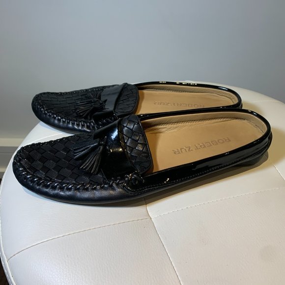 Robert Zur Black Leather Shoes - Picture 2 of 5